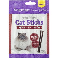 Cat sticks 3-pack Kalkun/Lam